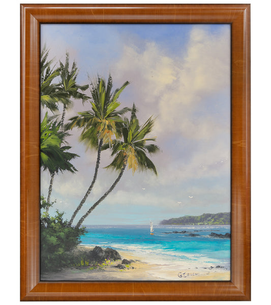 Original Painting: Blue Sanctuary Beyond by George Eguchi