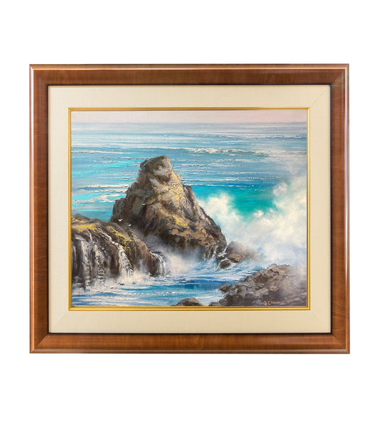 Original Painting: Against Surging Waters by George Eguchi