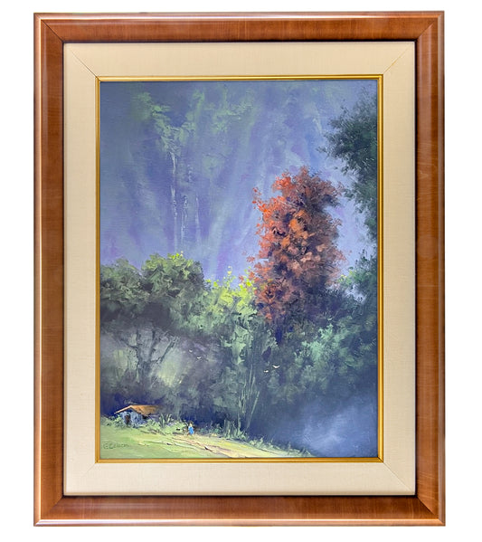 Original Painting: Where Waterfalls Whisper by George Eguchi