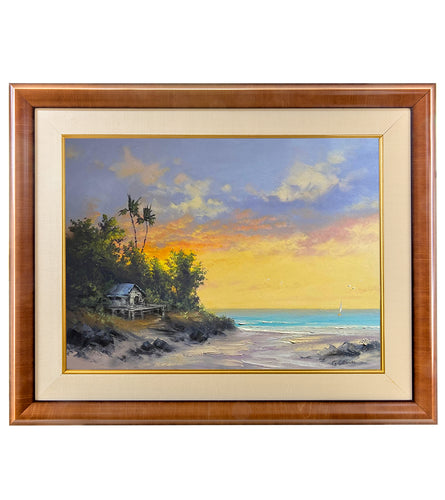 Original Painting: Warm Skies Coastal Sanctuary by George Eguchi