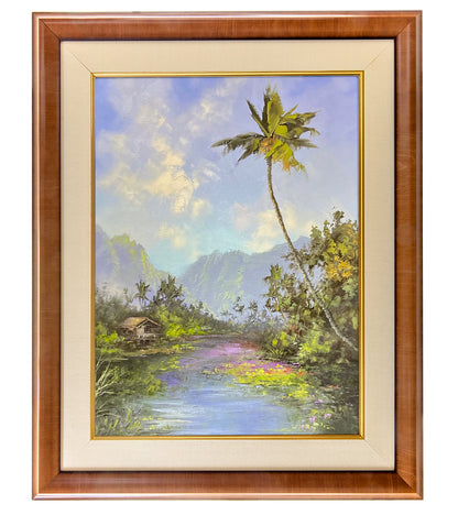 原画：江口ジョージ作「蛇行する秘境の小川」