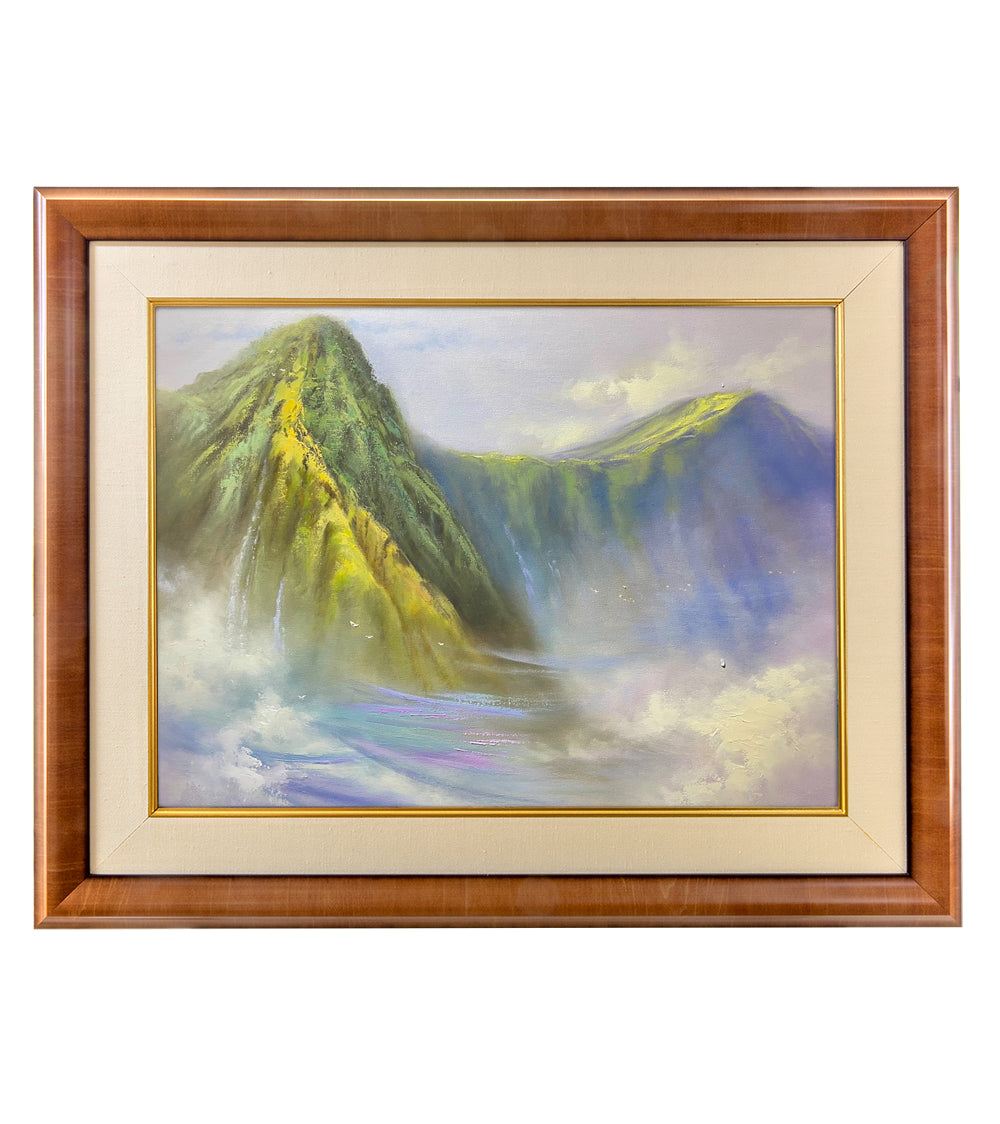 Pintura original: Pasaje al Koʻolau de George Eguchi