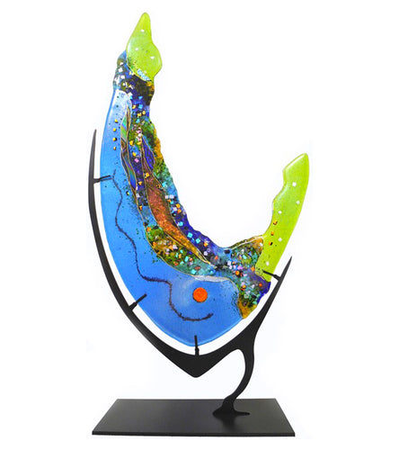 Small Flower on Stand - Geode