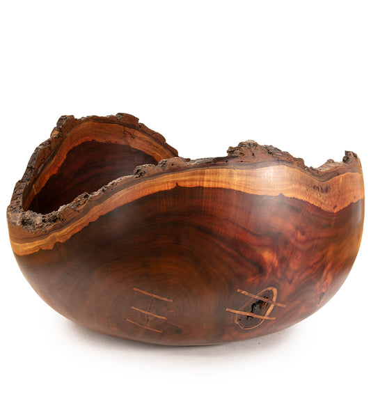 Milo Bowl with Bark and Koa Stitch #2526 by Aaron Hammer