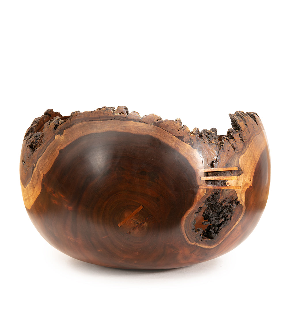 Milo Bowl with Bark and Koa Stitch #2527 by Aaron Hammer