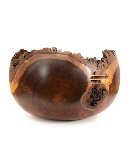 Milo Bowl with Bark and Koa Stitch #2527 by Aaron Hammer