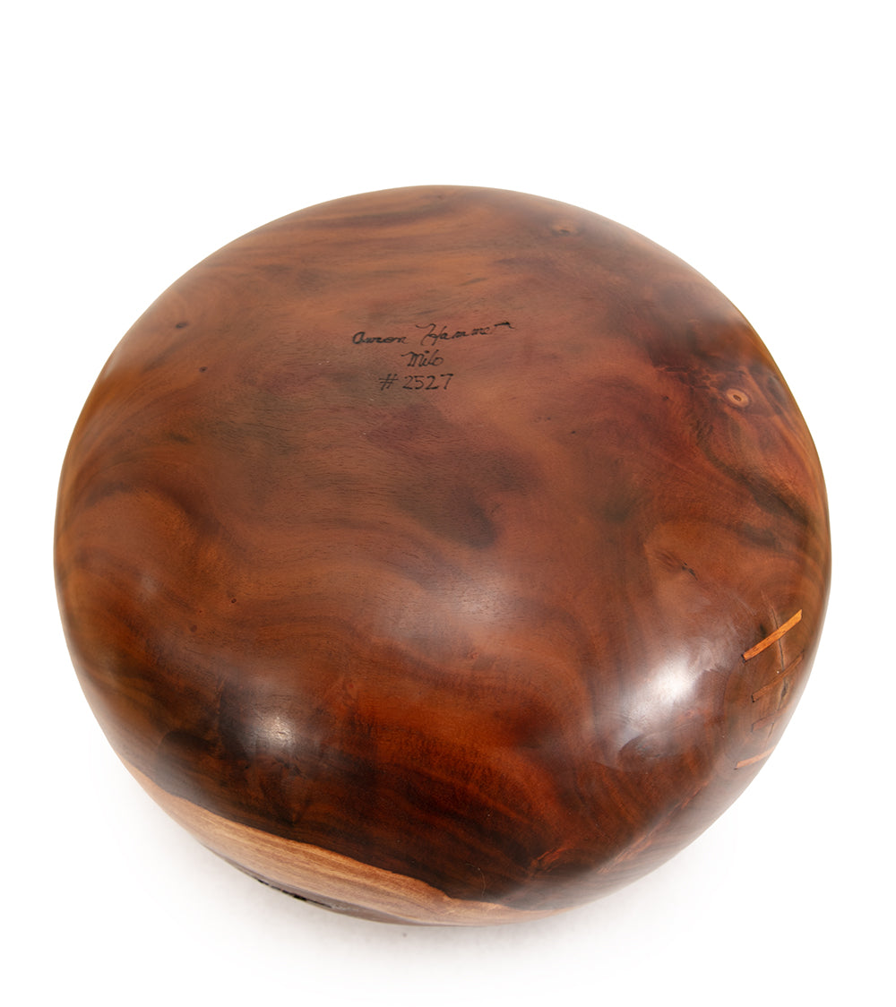 Milo Bowl with Bark and Koa Stitch #2527 by Aaron Hammer