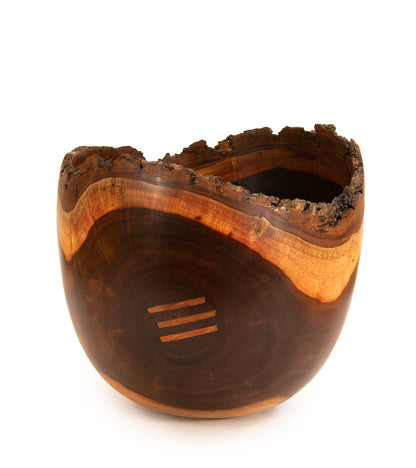 Milo Bowl with Bark and Koa Stitch #2530 by Aaron Hammer