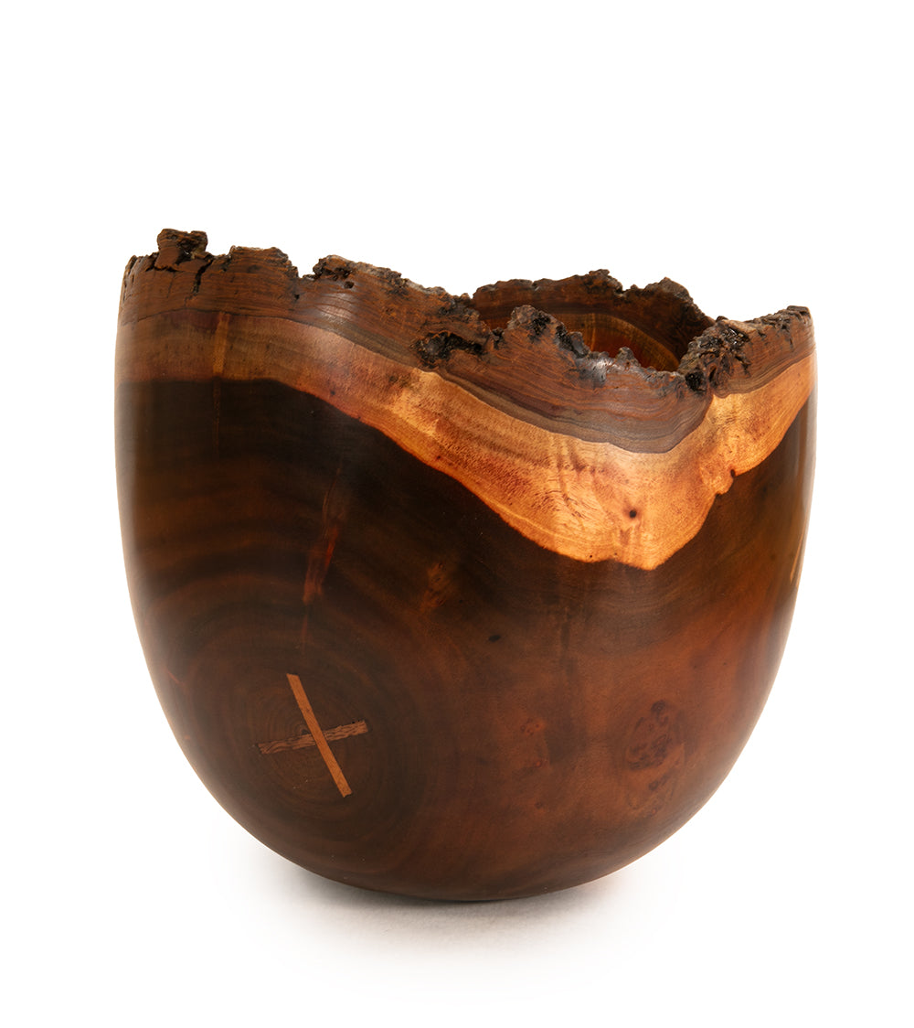 Milo Bowl with Bark and Koa Stitch #2530 by Aaron Hammer