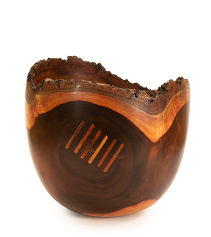 Milo Bowl with Bark and Koa Stitch #2530 by Aaron Hammer