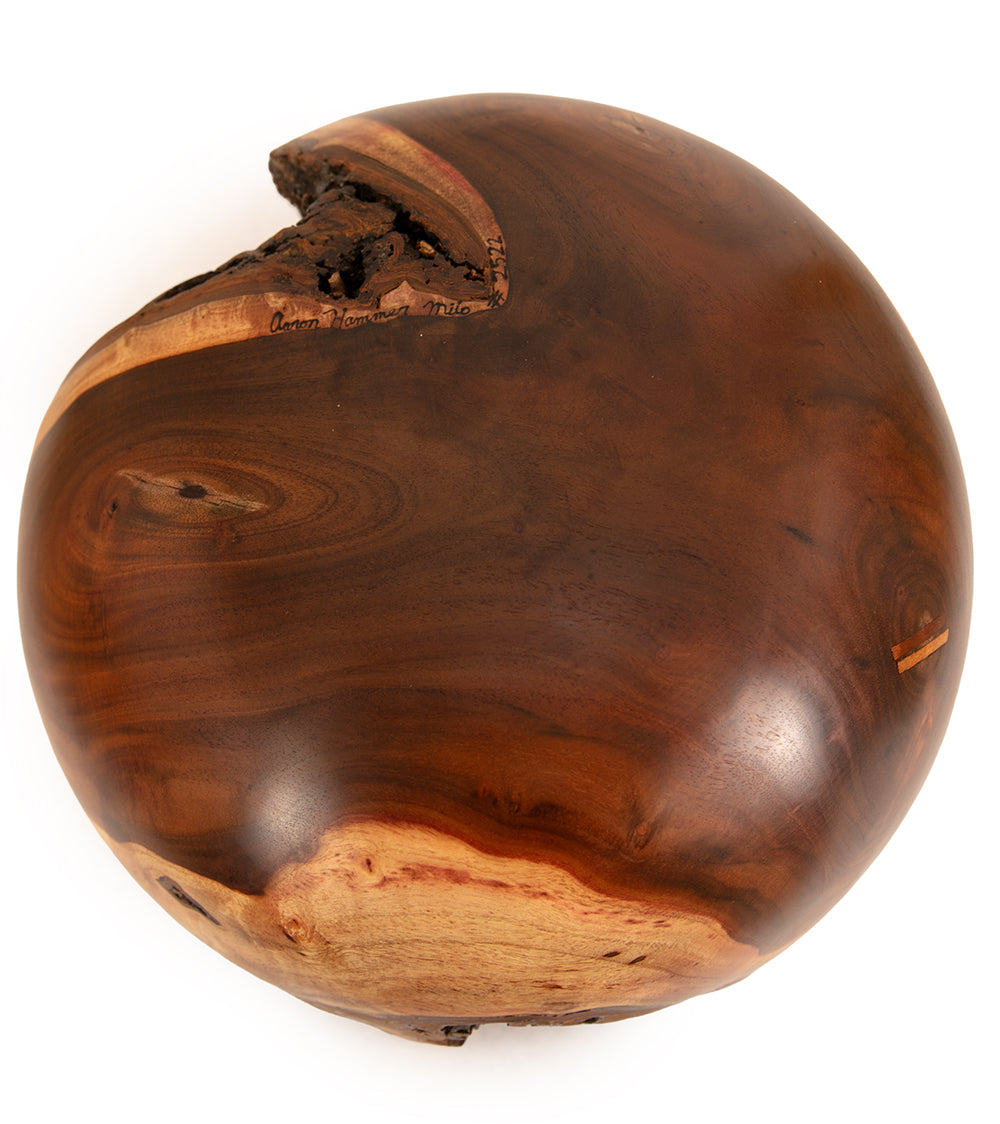 Milo Bowl with Bark and Koa Stitch #2522 by Aaron Hammer