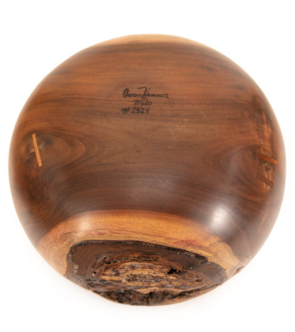 Milo Tri-Bowl with Koa Stitch #2524 by Aaron Hammer
