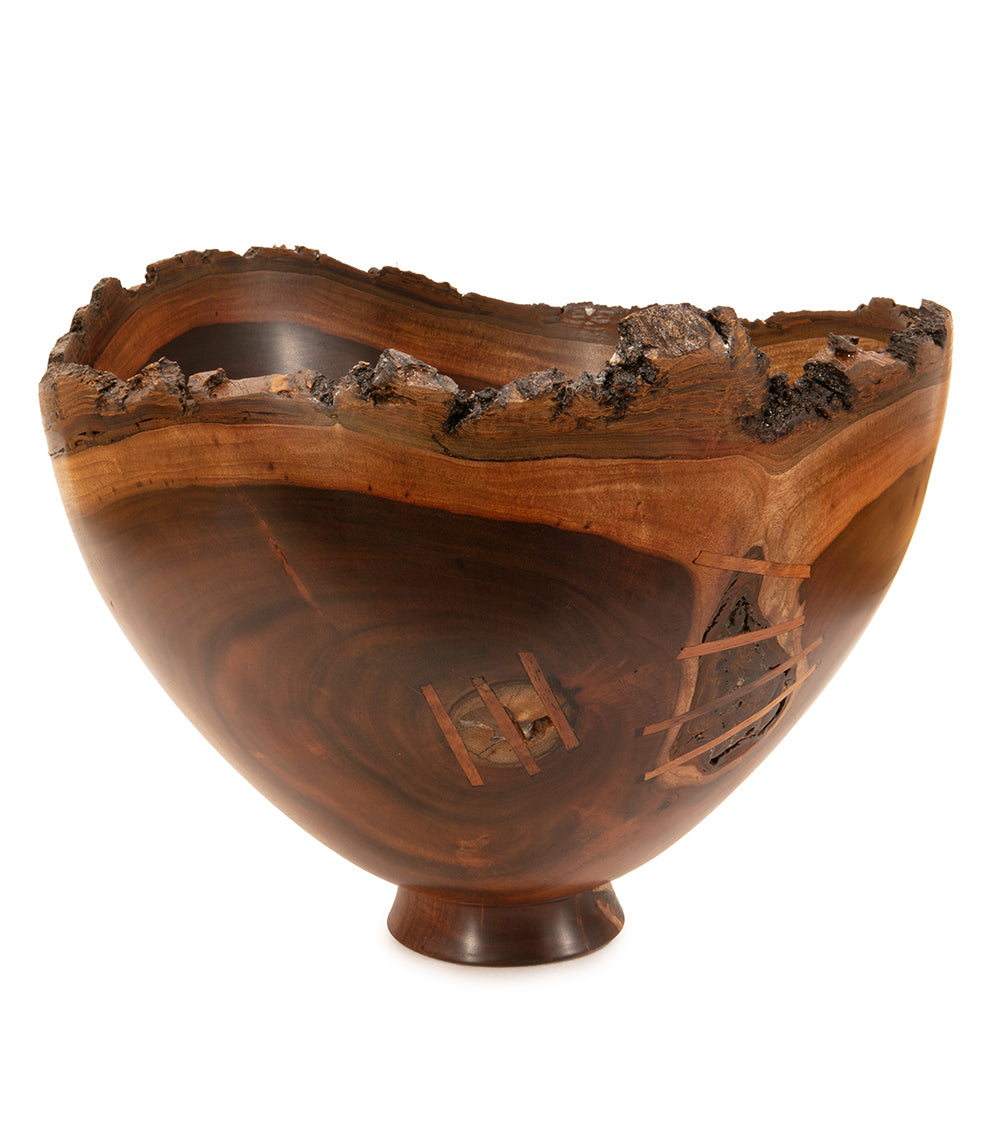 Milo Bowl with Bark and Koa Stitch #2542 by Aaron Hammer