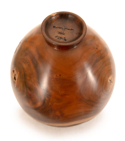 Milo Bowl with Bark and Koa Stitch #2542 by Aaron Hammer