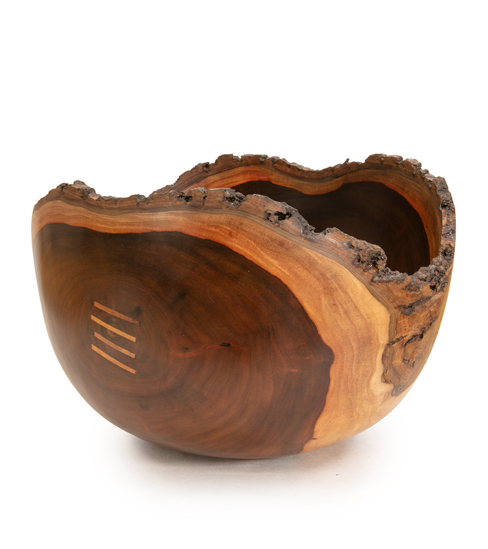 Milo Bowl with Bark and Koa Stitch #2528 by Aaron Hammer