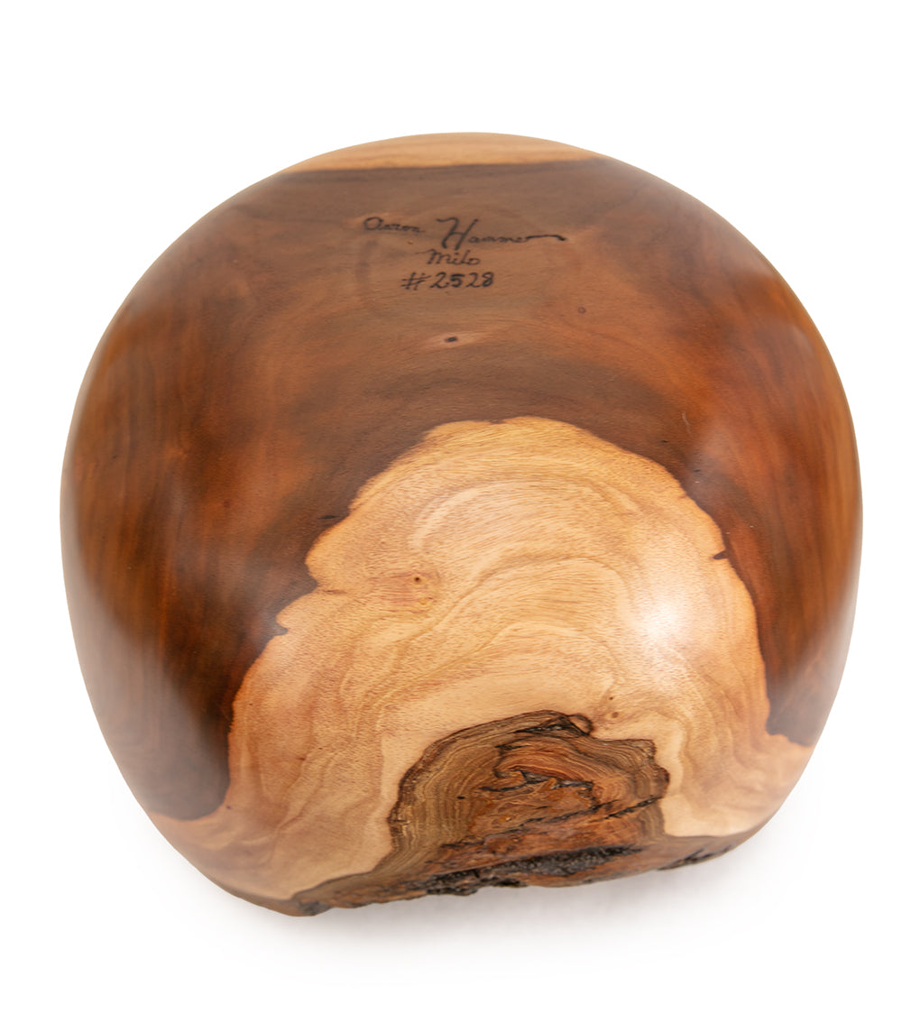 Milo Bowl with Bark and Koa Stitch #2528 by Aaron Hammer