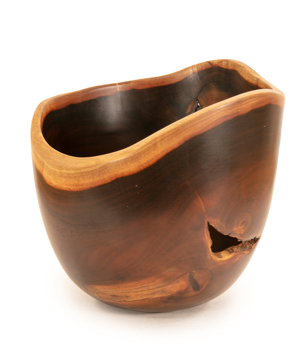 Milo Bowl with natural Edge #2482 by Aaron Hammer
