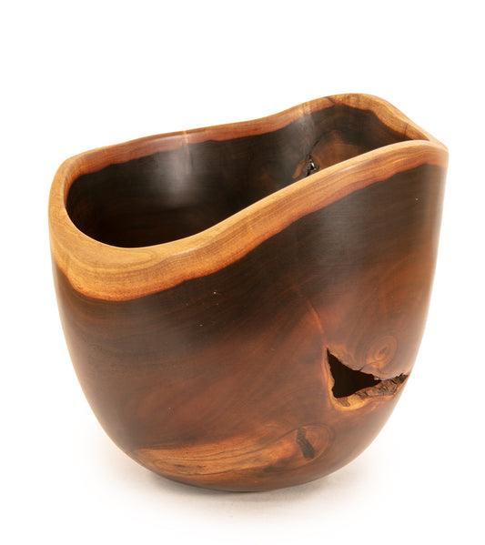 Milo Bowl with natural Edge #2482 by Aaron Hammer