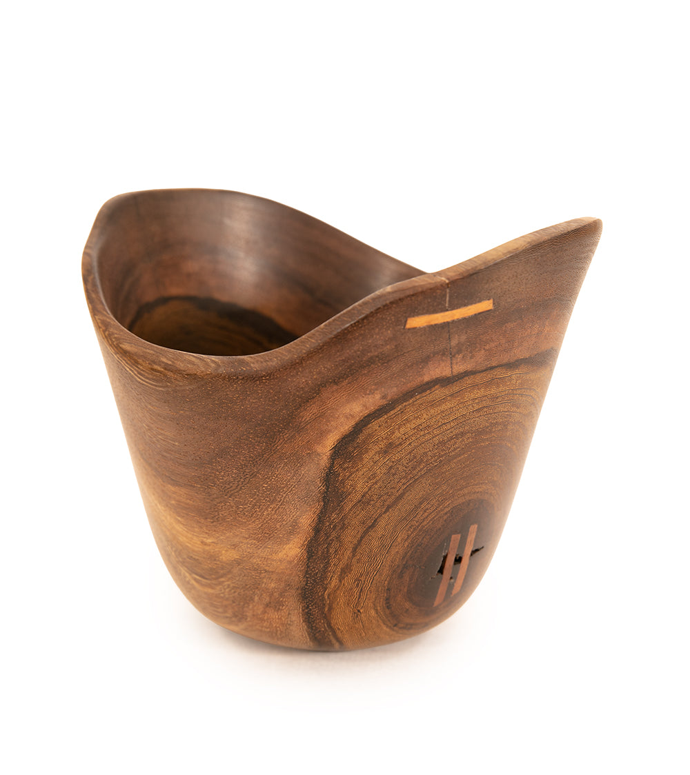 Pheasant Wood Bowl with Koa Stitch #2474 by Aaron Hammer