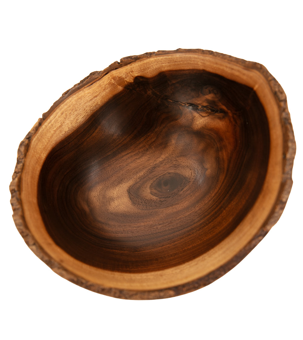 Koa Bowl with Bark #2488 by Aaron Hammer