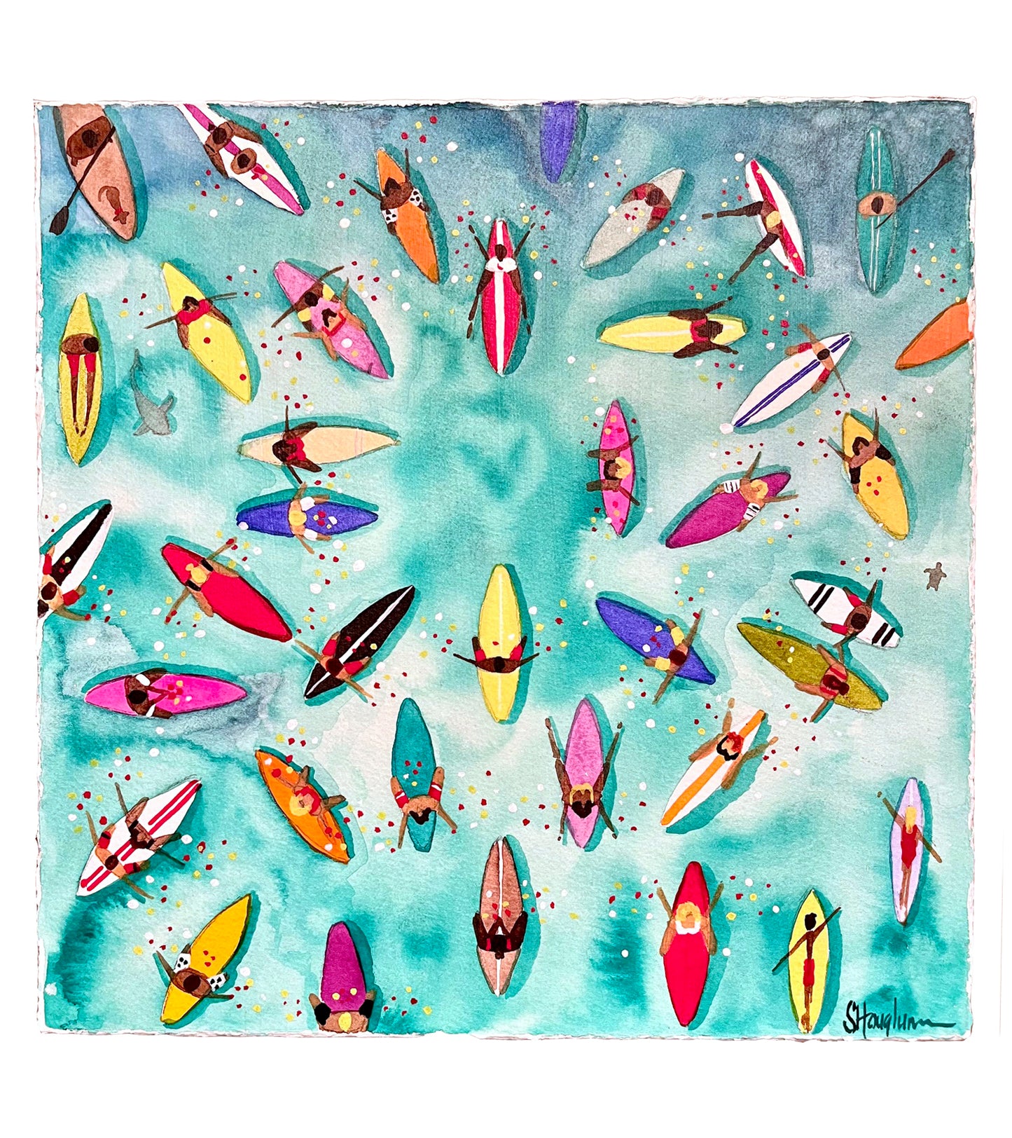 Paddle Out for Lahaina #79 by Sarah Houglum