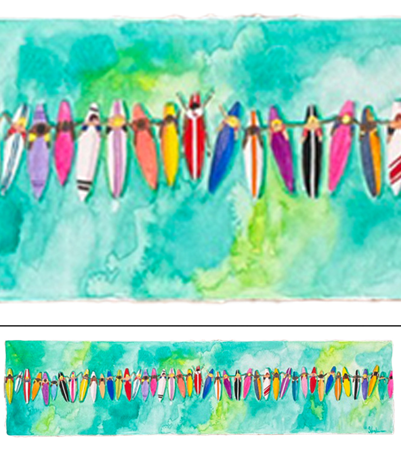 Paddle Out for Lahaina #56 by Sarah Houglum