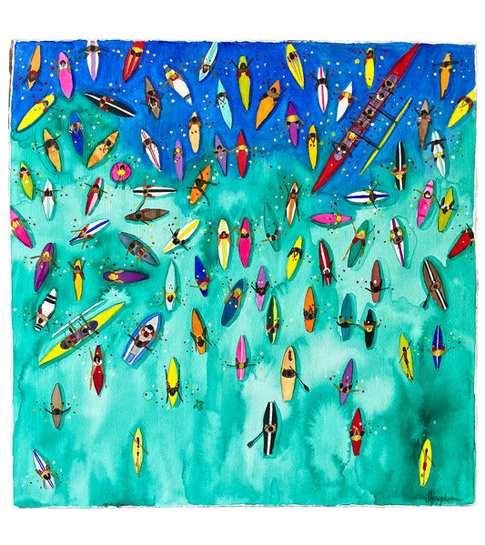 Paddle Out for Lahaina #86 by Sarah Houglum