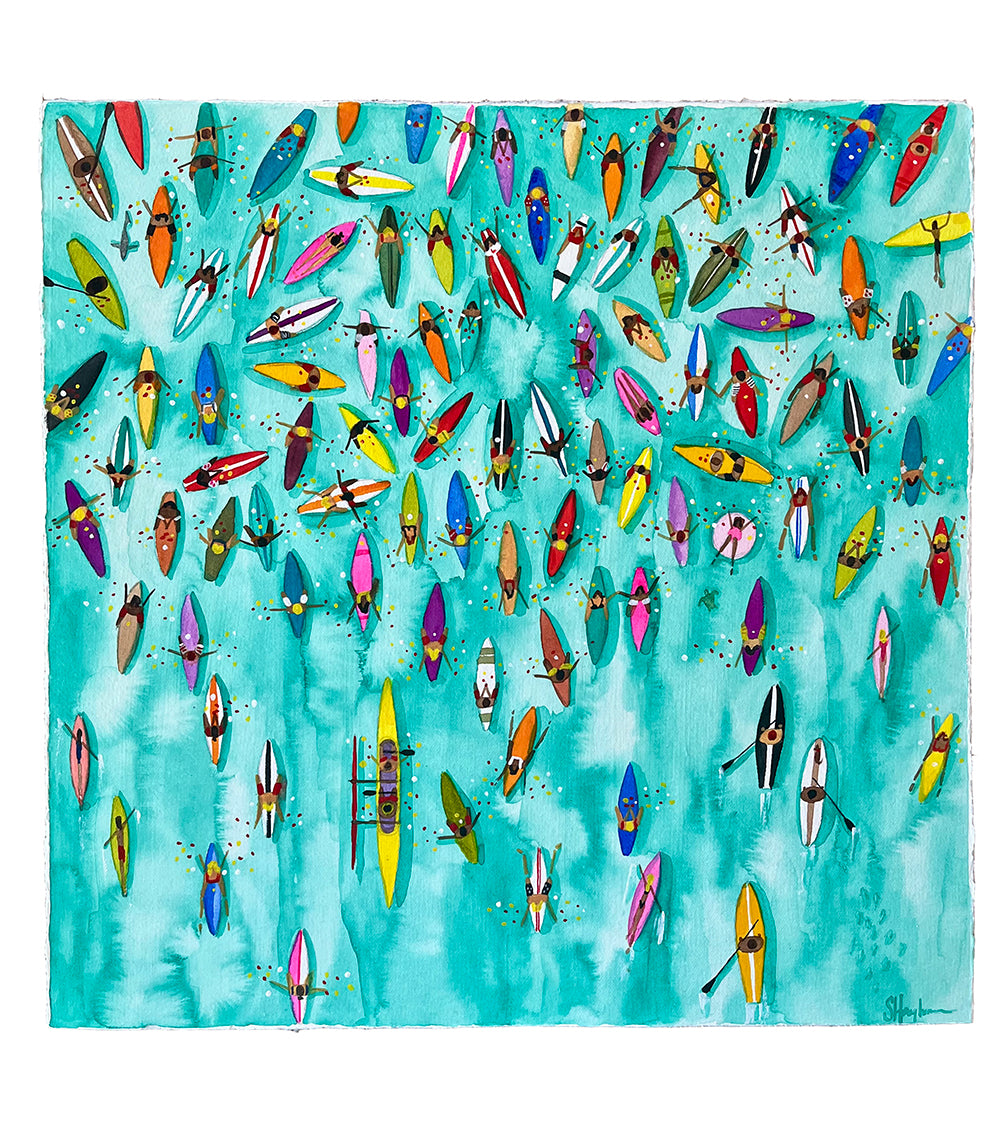 Paddle Out for Lahaina #88 by Sarah Houglum
