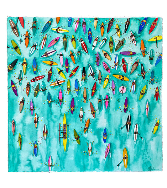 Paddle Out for Lahaina #88 by Sarah Houglum