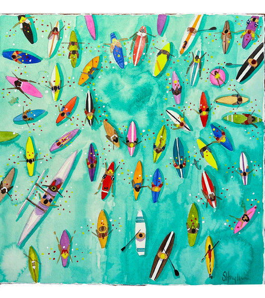 Paddle Out for Lahaina #94 by Sarah Houglum