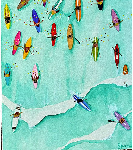 Paddle Out for Lahaina #97 by Sarah Houglum