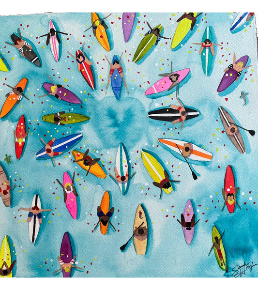 Paddle Out for Lahaina #113 by Sarah Houglum