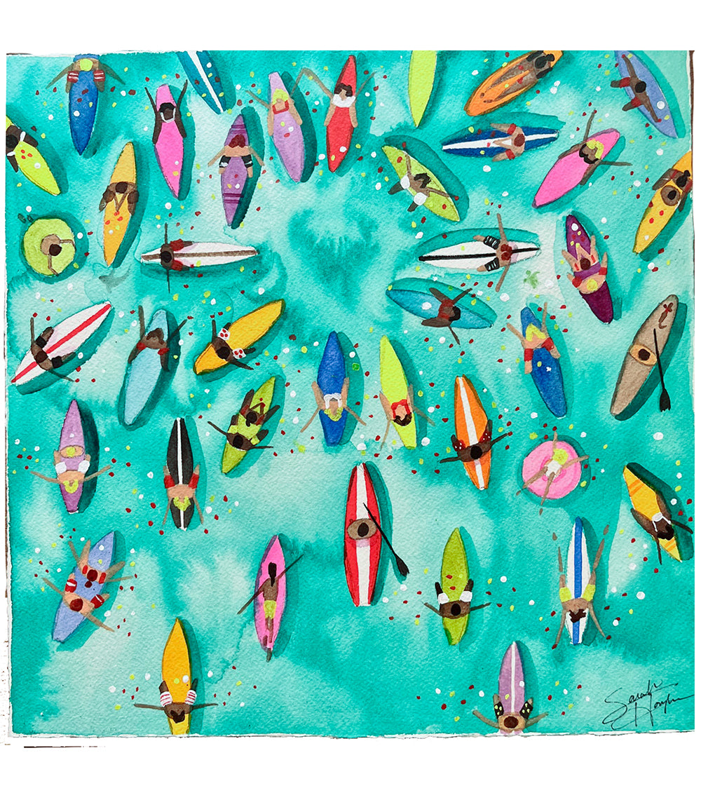 Paddle Out for Lahaina #114 by Sarah Houglum