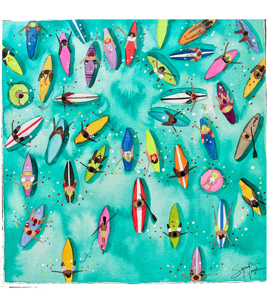 Paddle Out for Lahaina #114 by Sarah Houglum