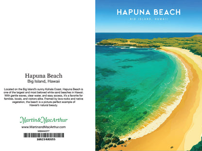 Greeting Card "Hapuna Beach, Big Island" Hawaii Travel Art