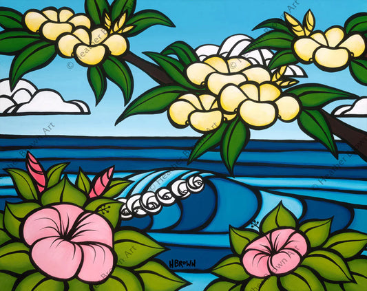 Flores hawaianas de Heather Brown - Edición abierta Giclée