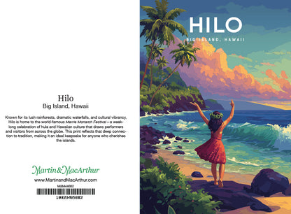 Greeting Card "Hilo, Big Island" Hawaii Travel Art