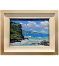 Pintura al pastel original "Bahía de Honokohau" de Michael Clements 17 x 12
