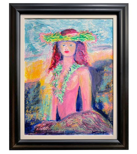 Hula Princess by Kirk Boes, framed