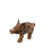 Koa Wood Sculpture "Hawaiian Boar & Keiki" by Craig Nichols