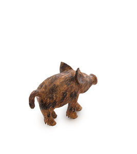 Koa Wood Sculpture "Hawaiian Boar & Keiki" by Craig Nichols