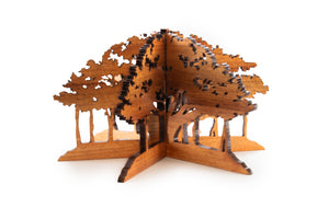 Koa 3D Lahaina Banyan Tree Table Top Display