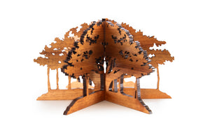 Koa 3D Lahaina Banyan Tree Table Top Display