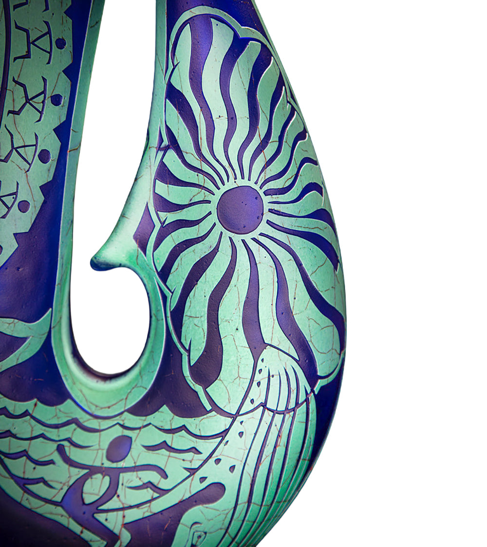 abstract fish hook Metal Wall Decor, Tribal Metal Wall Art, Coastal Metal Wall Art, Ocean Themed Decor, Beach Metal Wall Art, Hawaiian Decor, Polynesian Decor, Living Room Wall Decor, Island Decor (41"x24" Fishing hook and abstract shark