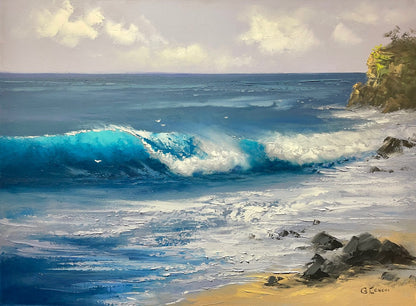 Original Painting: Island Rhapsody in Blues by George Eguchi