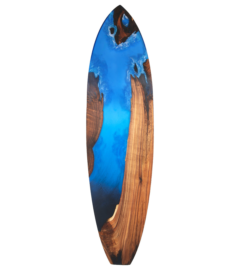 Koa-Ocean Resin 72" Surfboard #325 by Martin & MacArthur