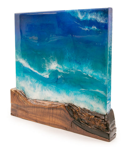 Koa/Resin Wall Art "Makapuʻu Point" de S. Isaac Anderson