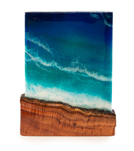 Koa/Resin Wall Art "Sands of Kekaha" by S. Isaac Anderson