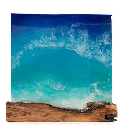 Koa/Resin Wall Art "KalaeʻO Makaha" by S. Isaac Anderson