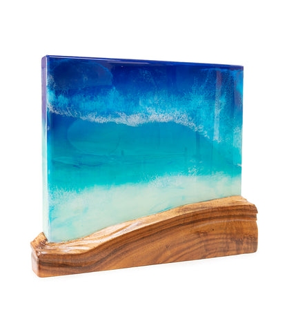 Koa/Resin Wall Art "Kealiʻi Sands" by S. Isaac Anderson